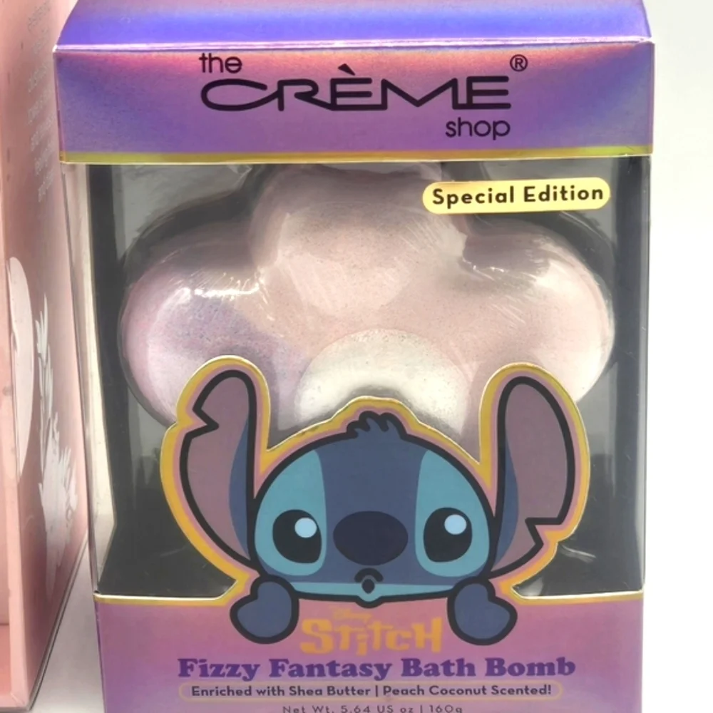 THE CREME SHOP NWT Bath Bomb & NWT Makeup Remover Towels Stitch & Roses